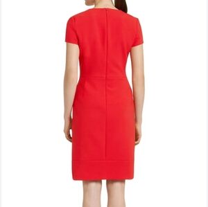Hugo Boss seamed detail midi sheath dress Sz 10
